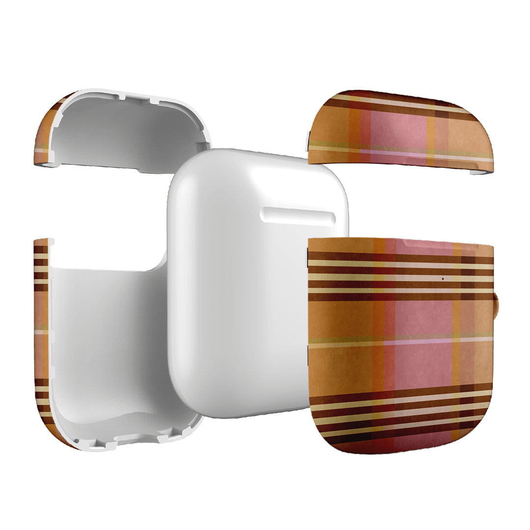 Peachy Plaid AirPods Case AirPods Case by Fenton & Fenton - The Dairy