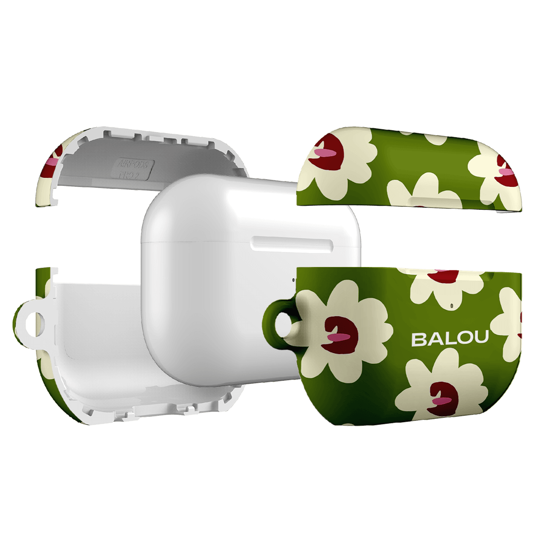 Pastele Gucci Floral Custom Personalized AirPods Case Apple AirPods Gen 1  AirPods Gen 2 AirPods Pro Protective Cover Sublimation