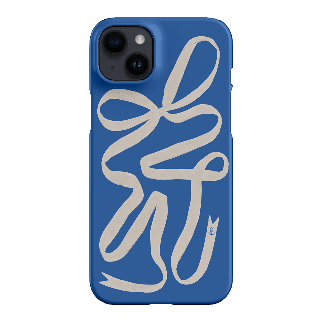 Something Blue Ribbon Printed Phone Cases iPhone 14 Plus / Snap by Jasmine Dowling - The Dairy