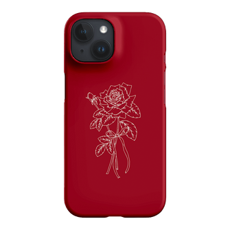 Red Rose Printed Phone Cases iPhone 15 / Armoured by Typoflora - The Dairy