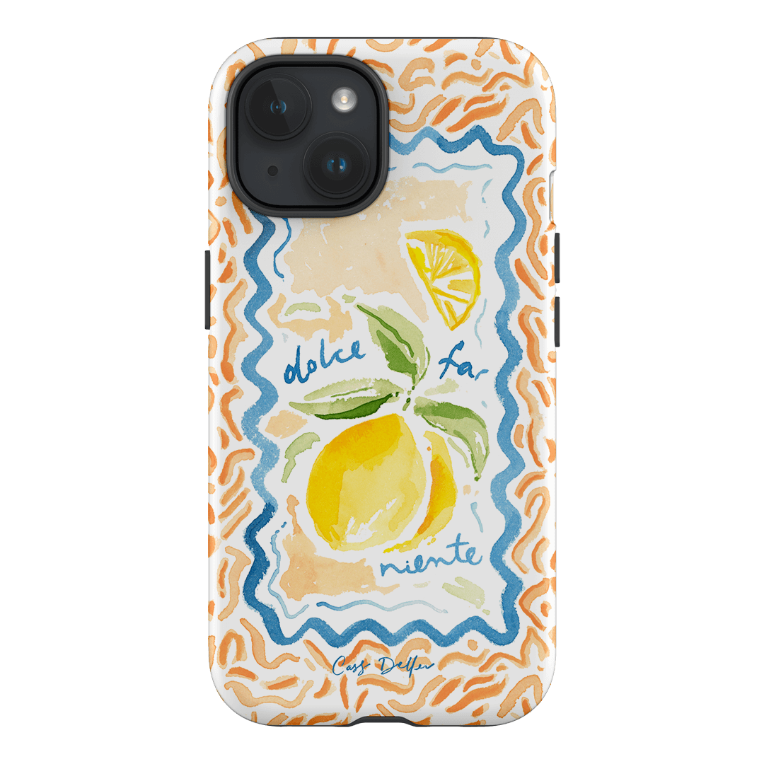 Dolce Far Niente Lemon Pattern Phone Case | The Dairy