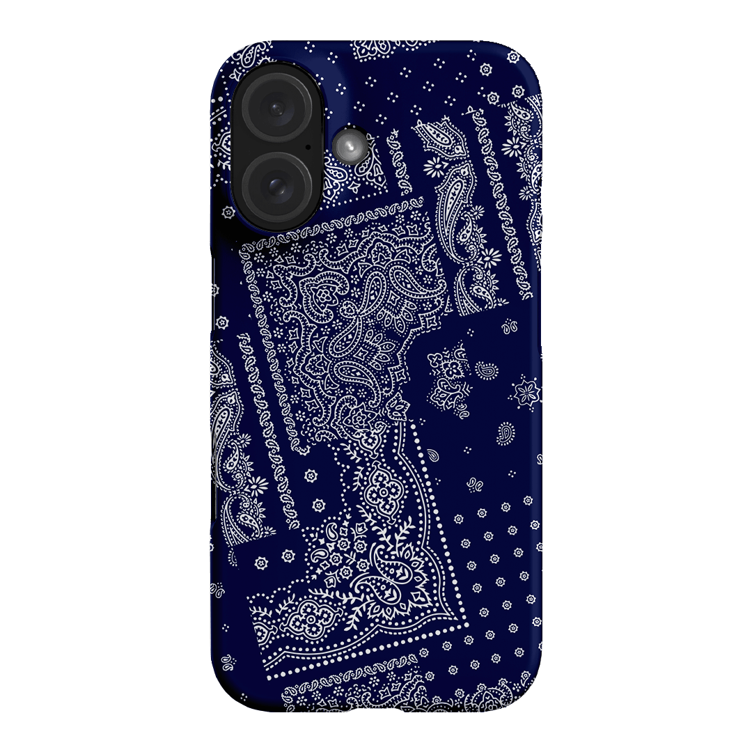 Paisley Indigo Printed Phone Cases iPhone 16 / Snap by The Dairy - The Dairy