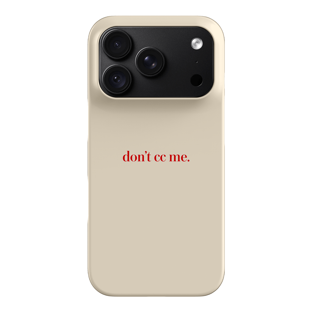 Don't CC Me Red