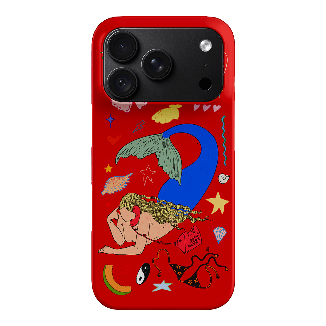 Mermaid Salad Scarlet Printed Phone Cases iPhone 18 Pro / Snap by Easty Beasty - The Dairy