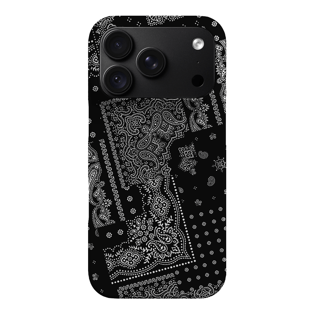 Paisley Noir Printed Phone Cases iPhone 18 Pro / Snap by The Dairy - The Dairy