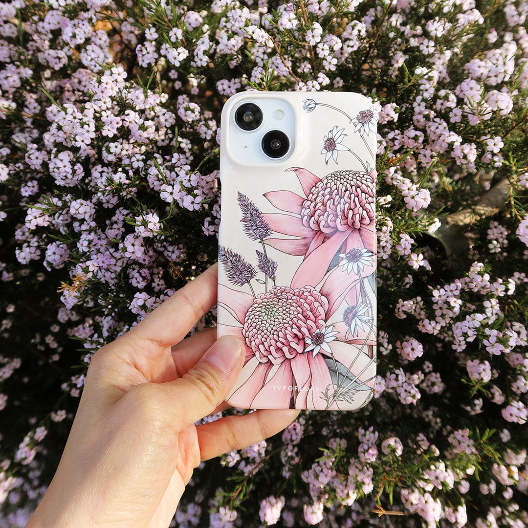 Pink Waratah Floral Phone Case Cute and Protective – The Dairy