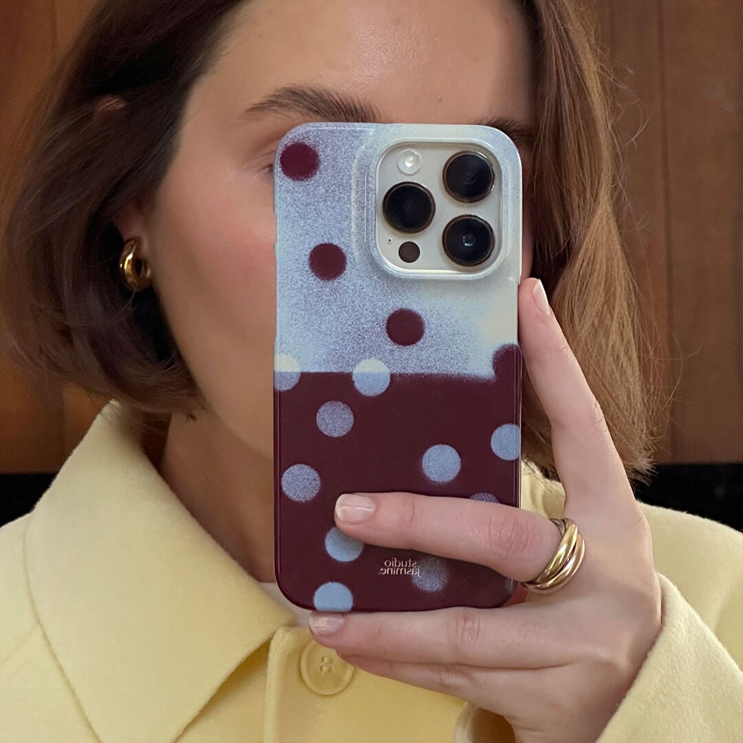 Plum Polka Dot Cute and Protective Phone Case Plum Polka Dot Cute and Protective Phone Case