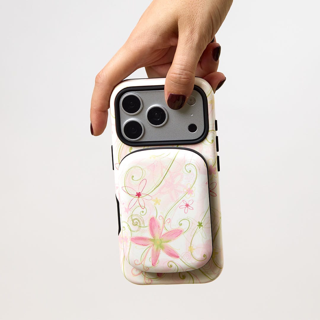 Swirl Pink ChargePod MagSafe Power Bank ChargerPod by Kayla Carr - The Dairy