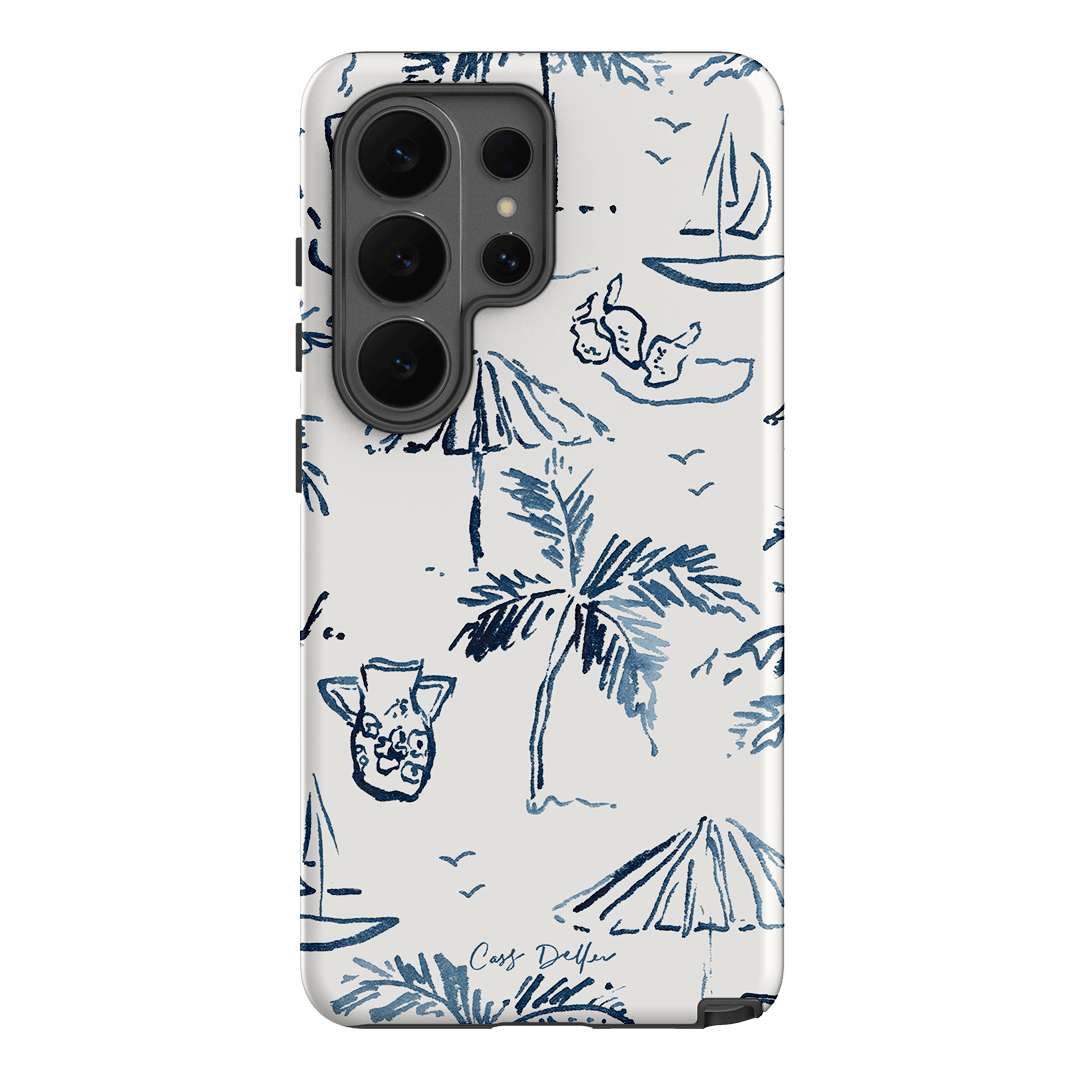 Balmy Blue Printed Phone Cases Samsung Galaxy S26 Ultra / Armoured by Cass Deller - The Dairy