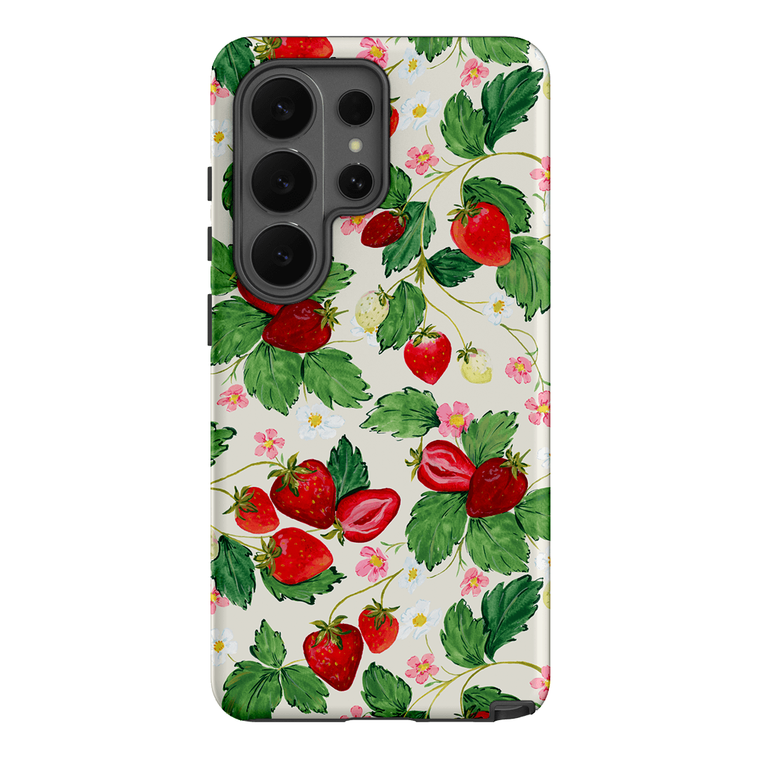 Strawberry Patch Printed Phone Cases Samsung Galaxy S26 Ultra / Armoured by Ellie Mae - The Dairy