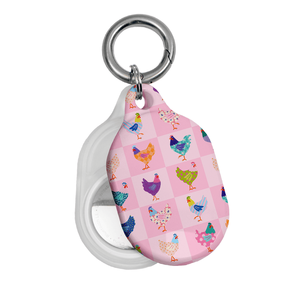 Checkered Chickens AirTag Case AirTag Case by Kayla Henley - The Dairy
