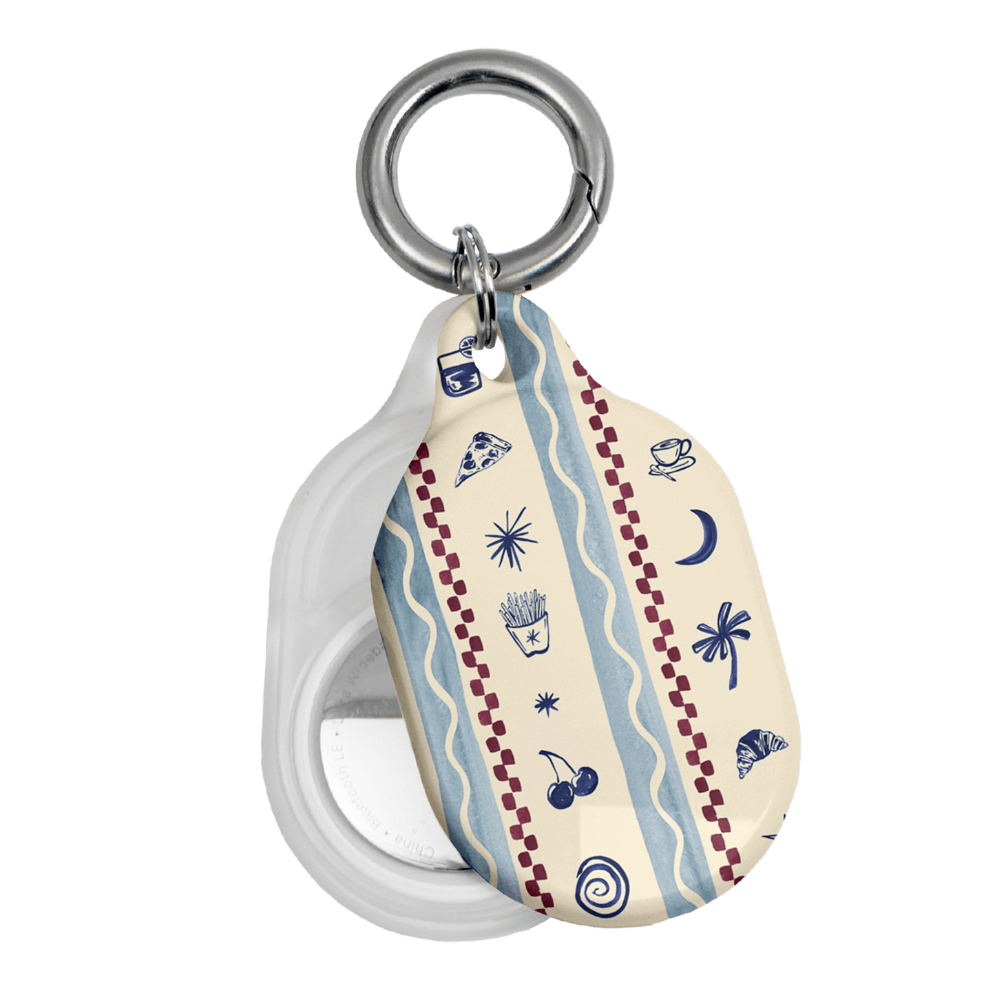 Summer Snacks Blue AirTag Case AirTag Case by Charlie Taylor - The Dairy
