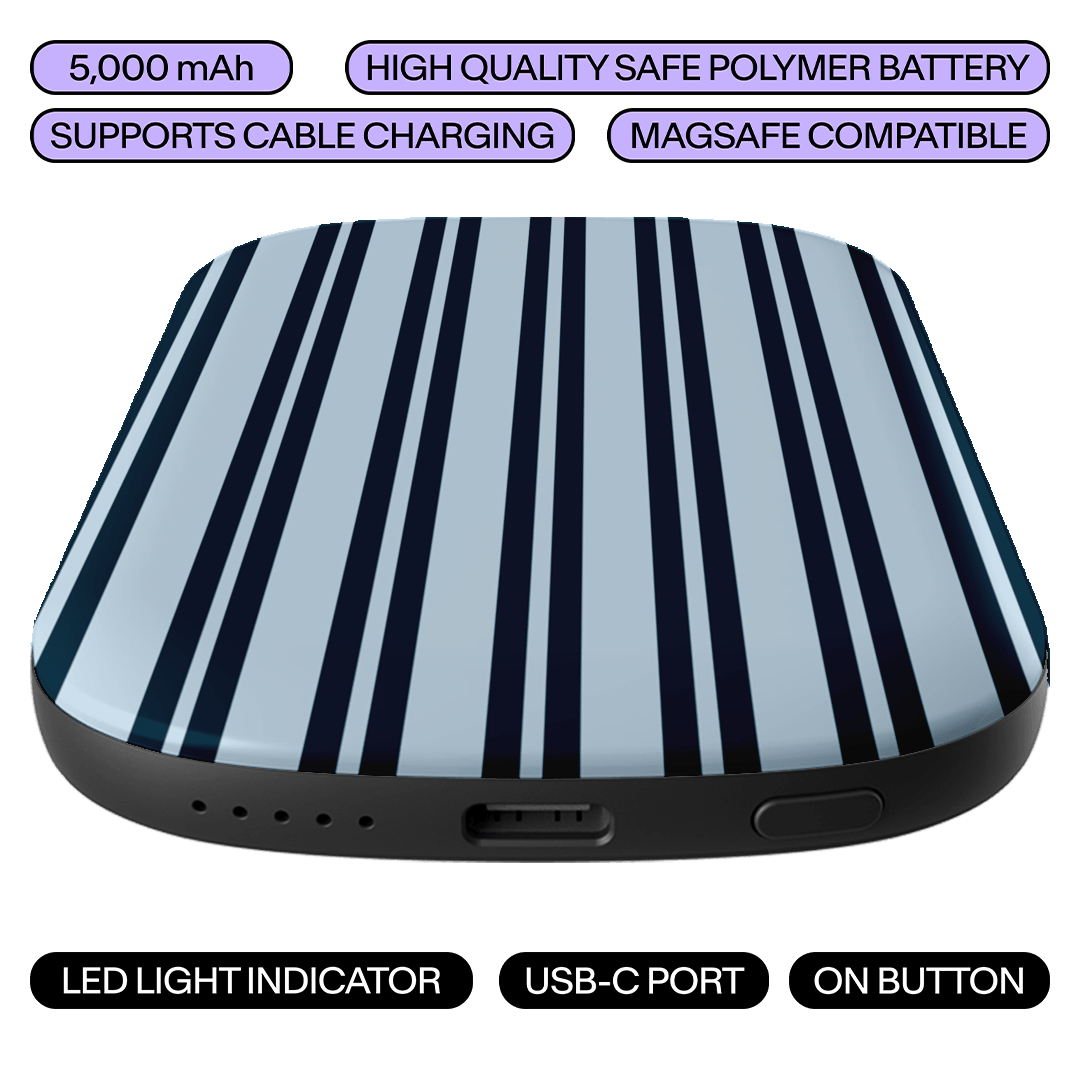 Blazer Stripes ChargePod MagSafe Power Bank ChargerPod by The Dairy - The Dairy