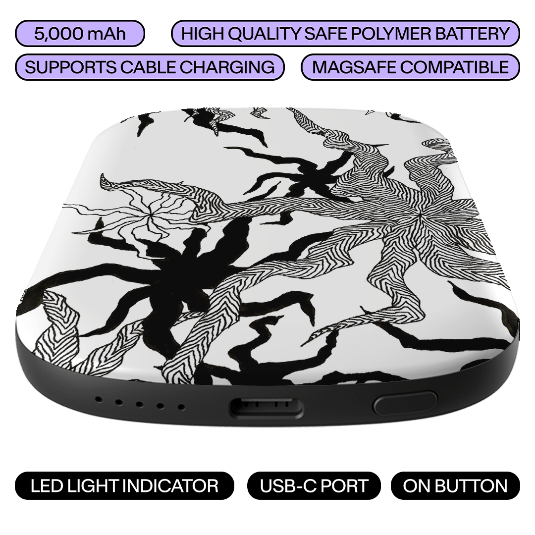 Ghost Bloom ChargePod MagSafe Power Bank ChargerPod by Stormi Bree - The Dairy