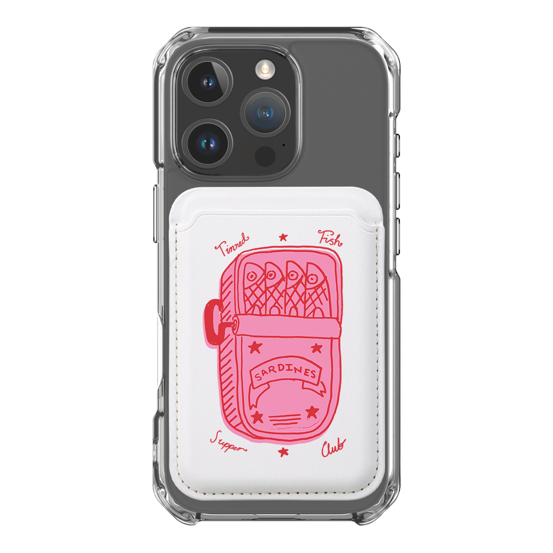 Sardine Social Red Vegan Leather MagSafe Wallet The Dairy