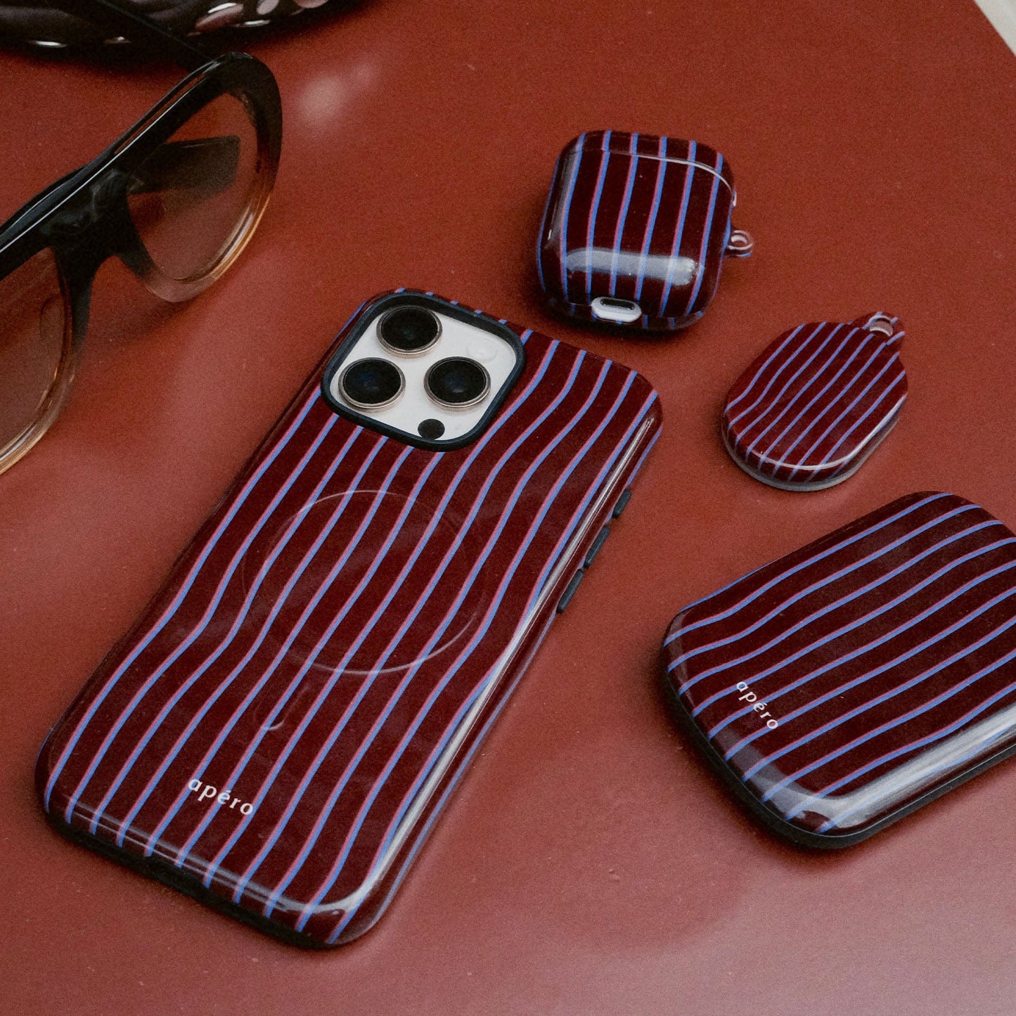 Panama Burgundy Printed Phone Cases by Apero - The Dairy