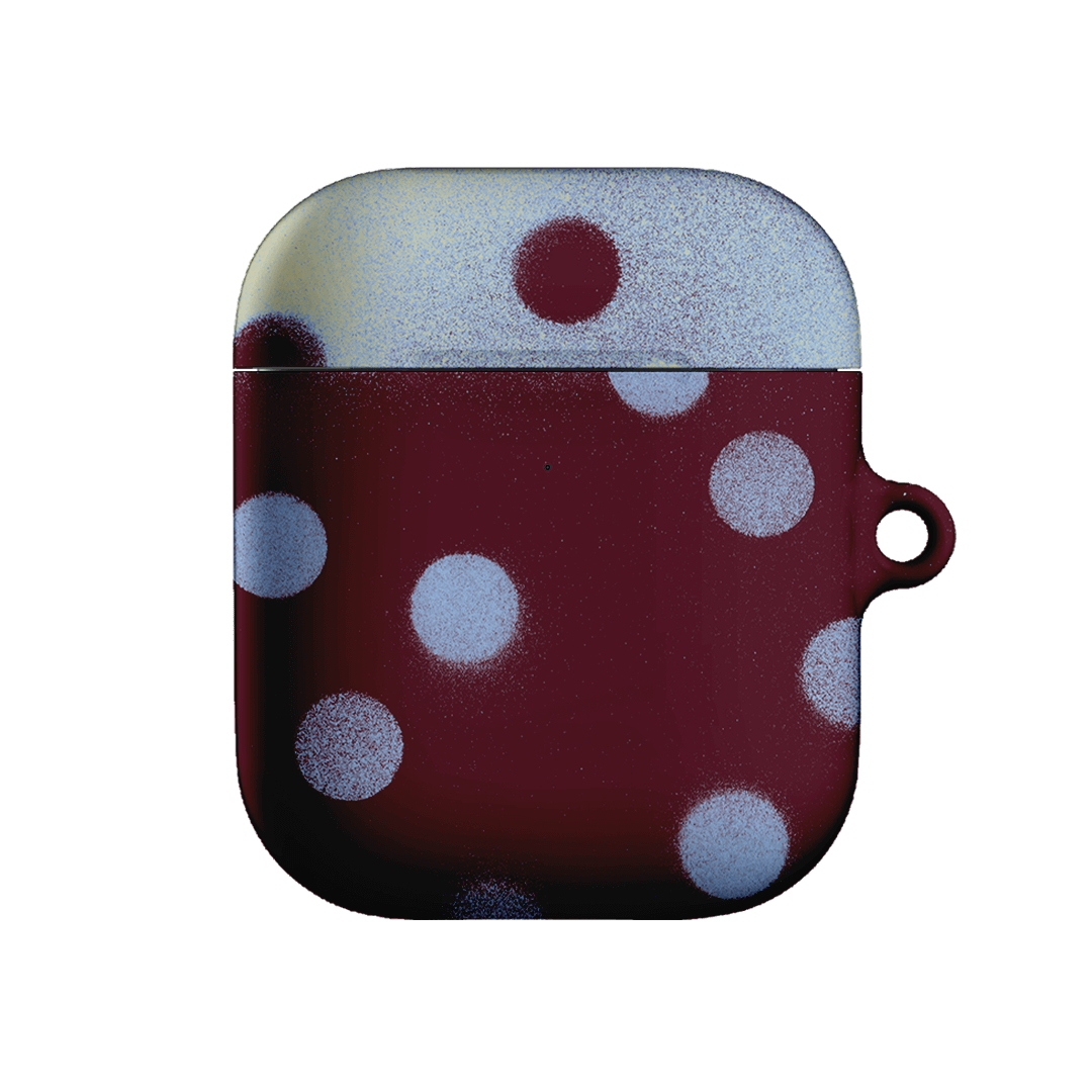 Plum Polka Dot AirPods Case AirPods Case 1st Gen by Jasmine Dowling - The Dairy