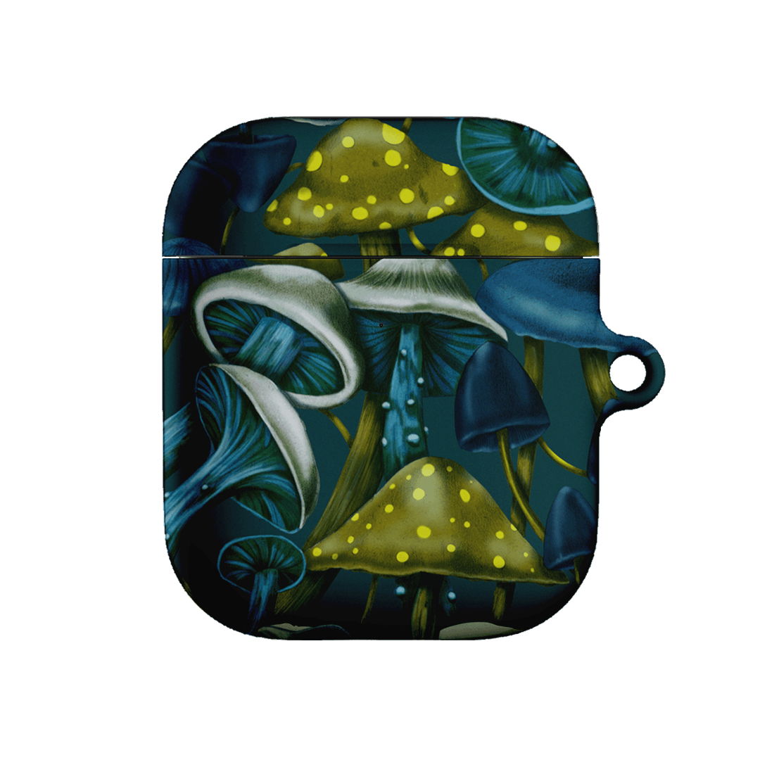 Shrooms Blue AirPods Case AirPods Case 2nd Gen by Kelly Thompson - The Dairy