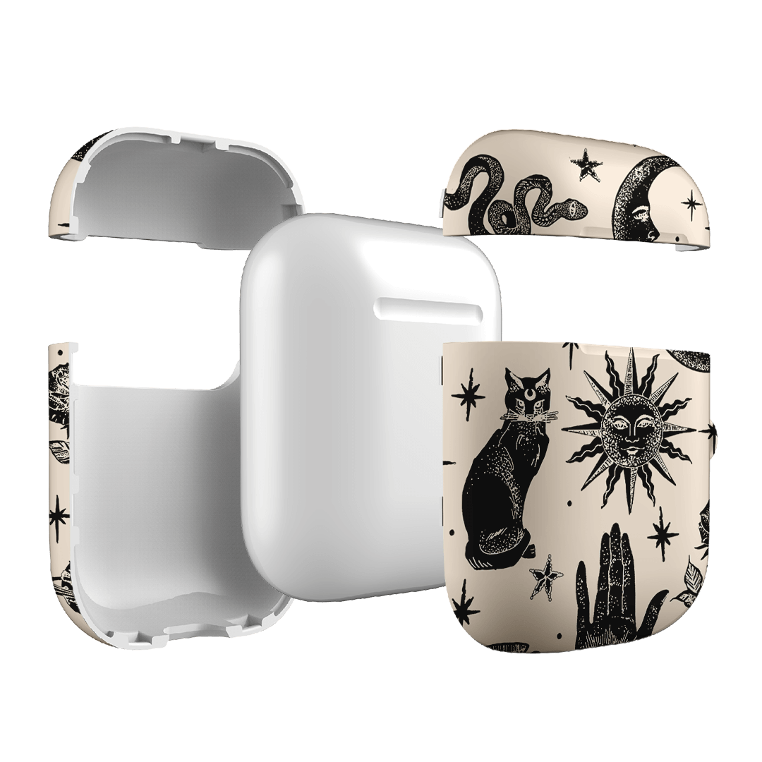 Astro Flash Beige AirPods Case AirPods Case by Veronica Tucker - The Dairy