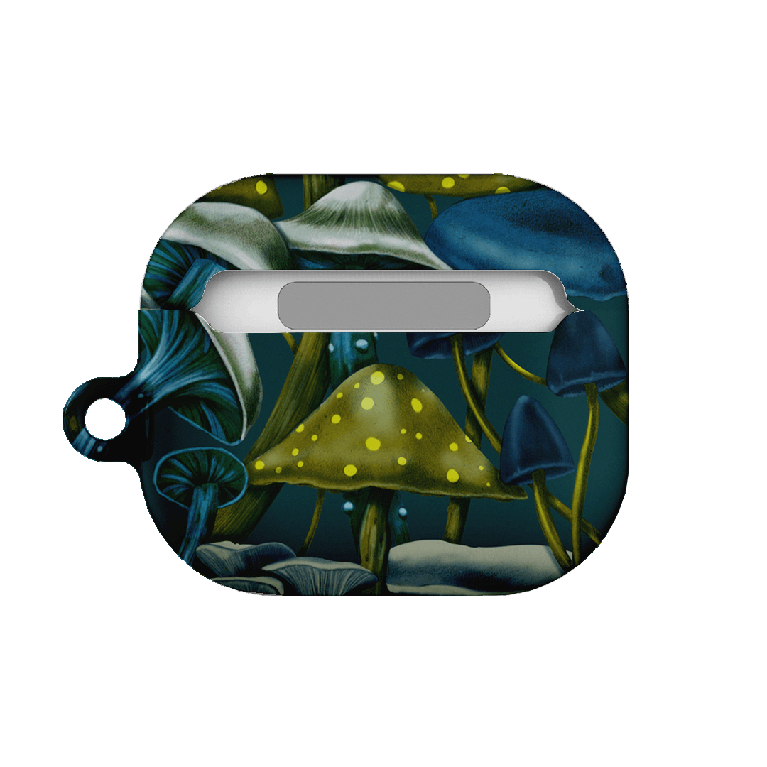 Shrooms Blue AirPods Case AirPods Case by Kelly Thompson - The Dairy