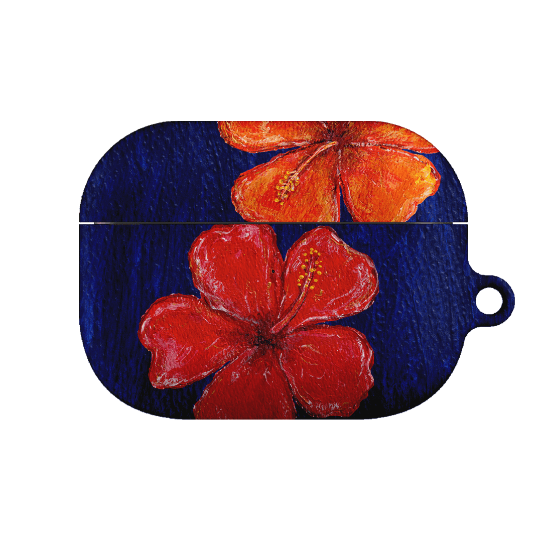 Hibiscus Flower Deep Blue AirPods Pro Case AirPods Pro Case 1st Gen by BG. Studio - The Dairy