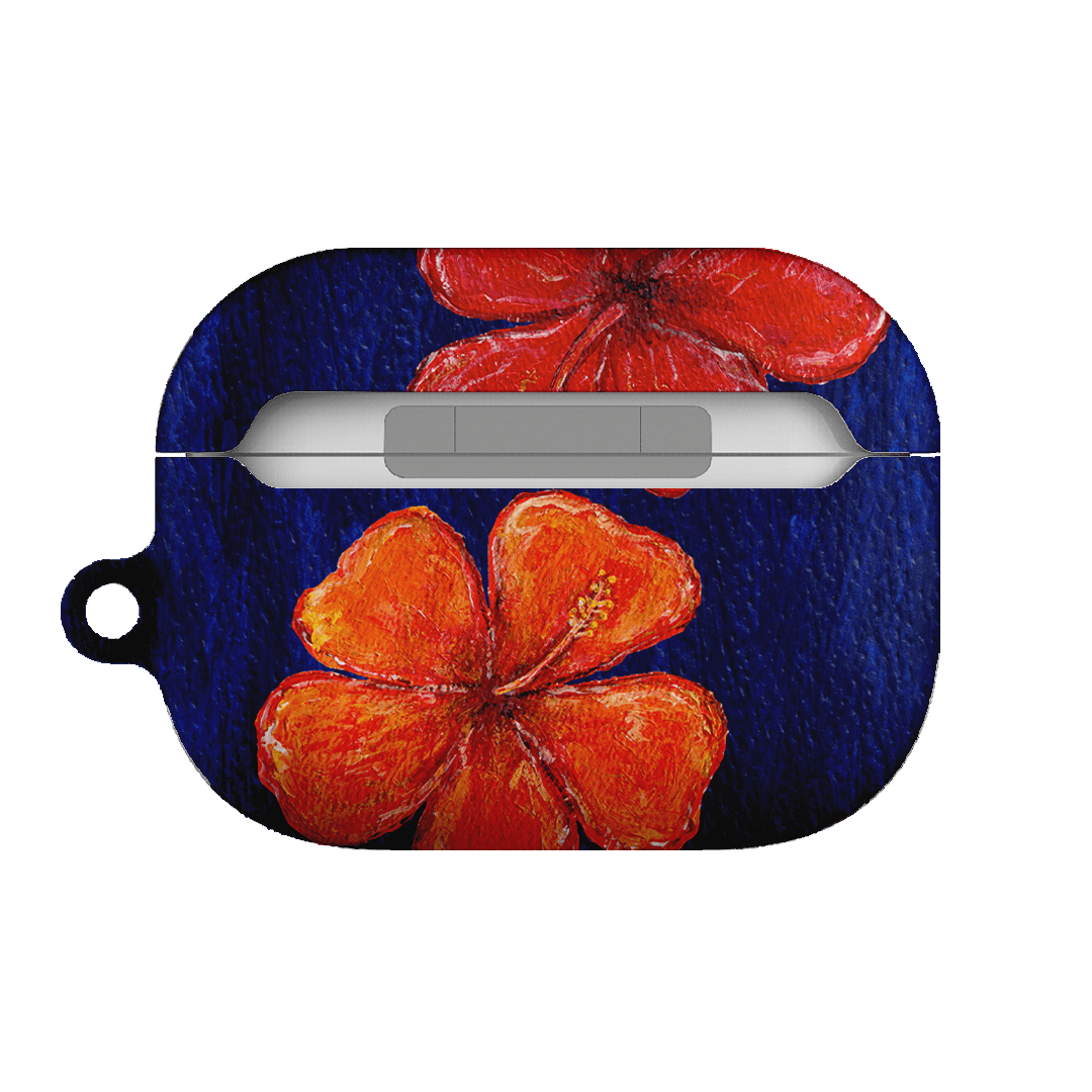 Hibiscus Flower Deep Blue AirPods Pro Case AirPods Pro Case by BG. Studio - The Dairy
