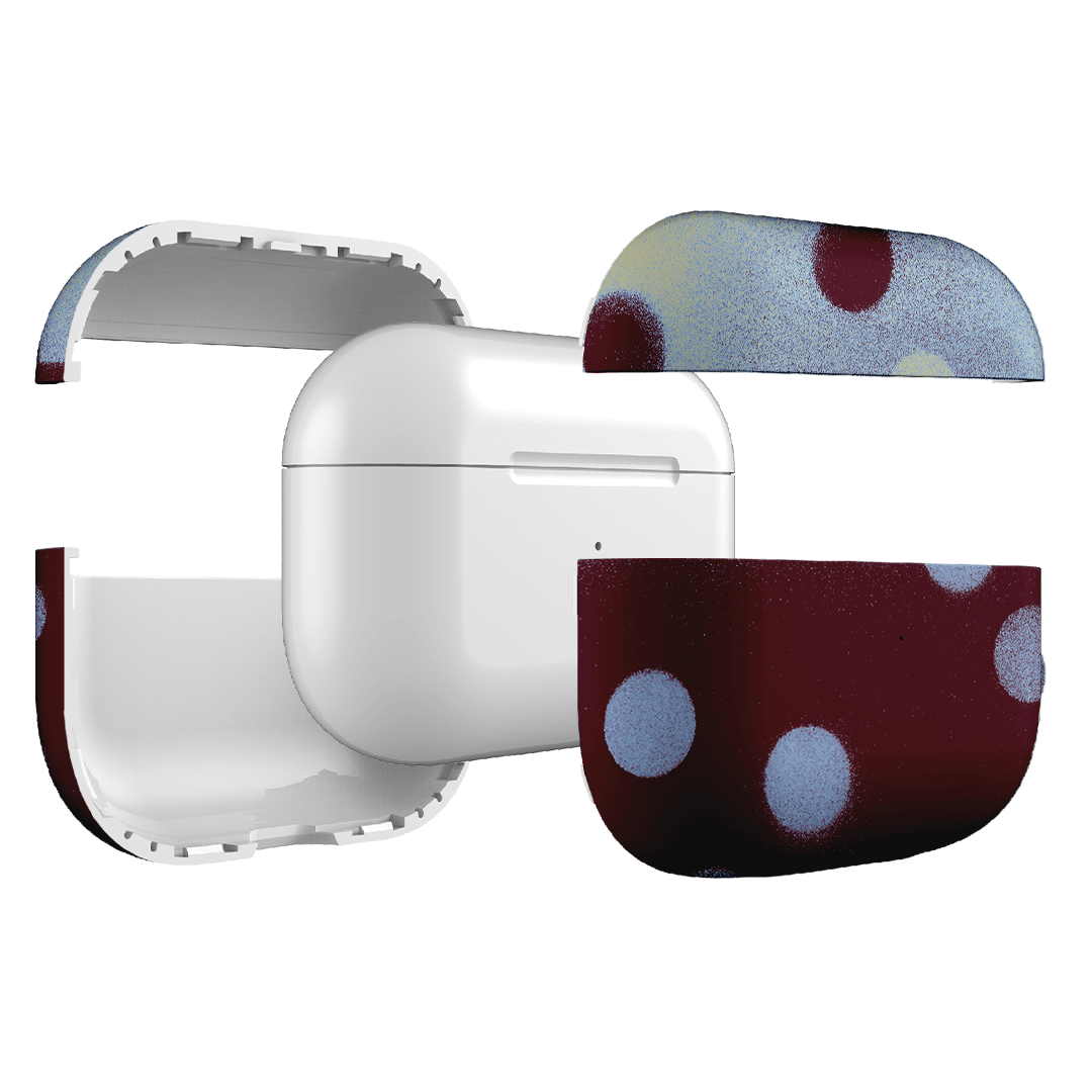 Plum Polka Dot AirPods Pro Case AirPods Pro Case by Jasmine Dowling - The Dairy