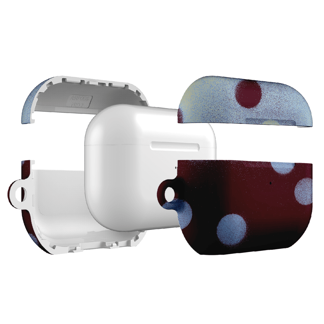Plum Polka Dot AirPods Pro Case AirPods Pro Case by Jasmine Dowling - The Dairy
