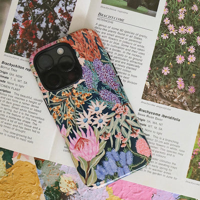 Moonlit Floral Printed Phone Cases iPhone 17 / Armoured by Amy Gibbs - The Dairy