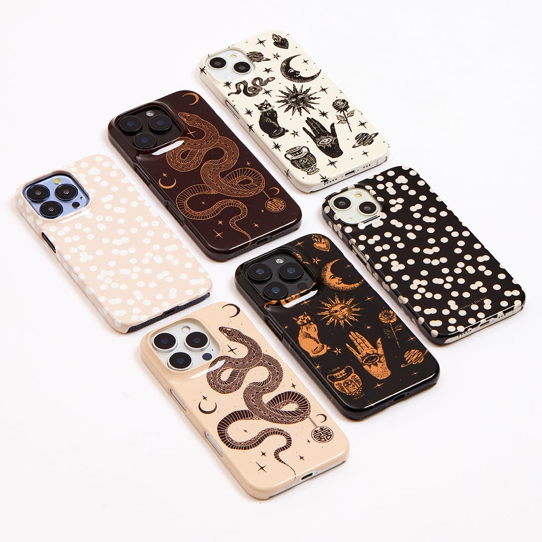 Mini Confetti Noir Printed Phone Cases by Veronica Tucker - The Dairy