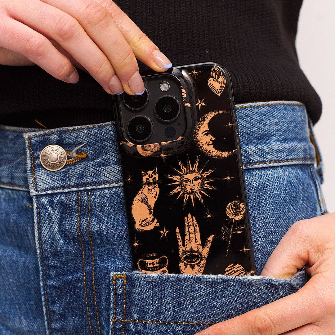 Astro Flash Noir Printed Phone Cases by Veronica Tucker - The Dairy