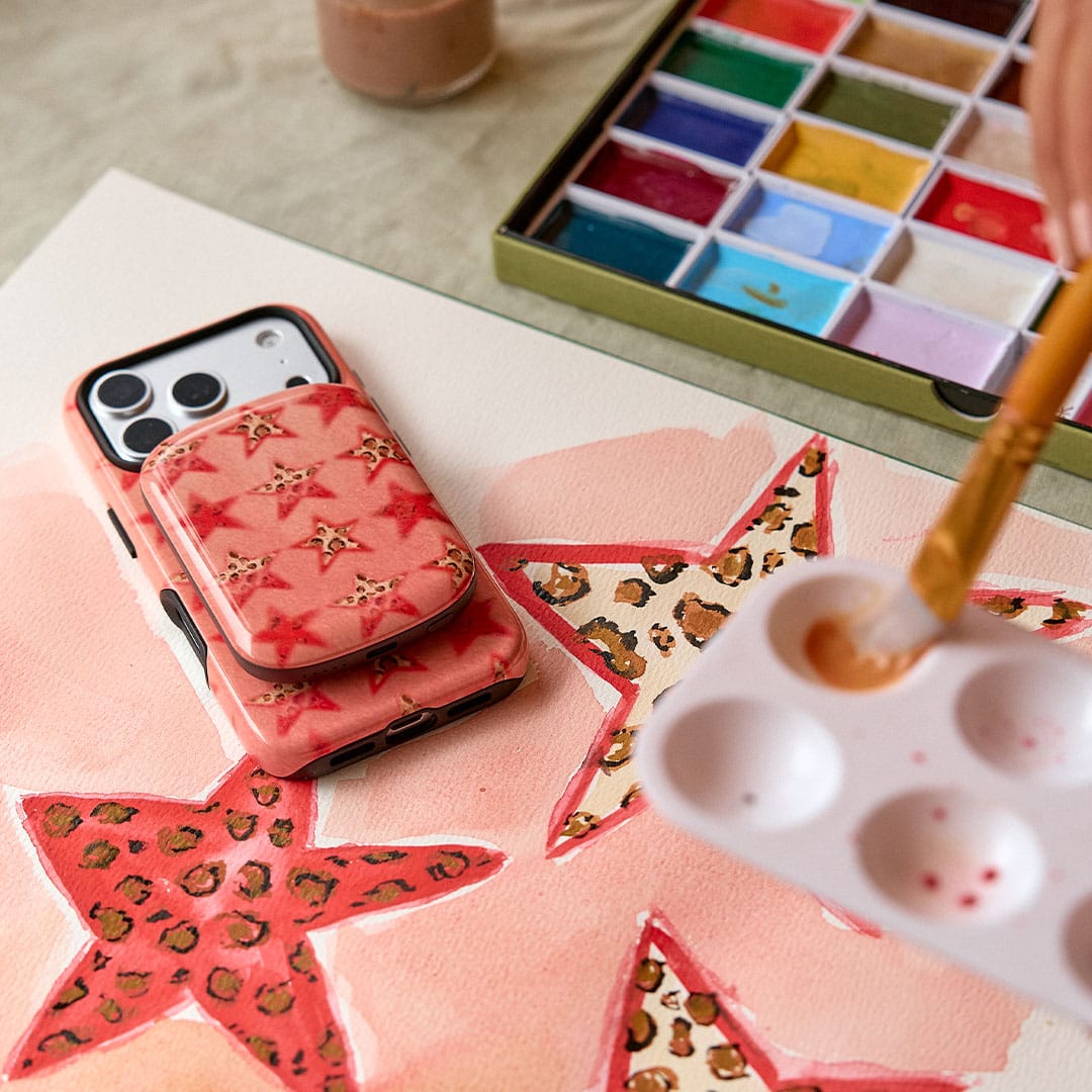 Lucky Stars Cheetah Printed Phone Cases by BG. Studio - The Dairy