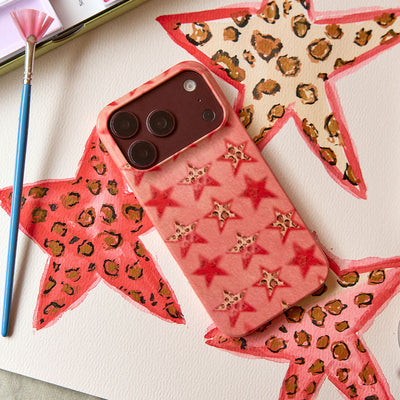 Lucky Stars Cheetah Printed Phone Cases by BG. Studio - The Dairy