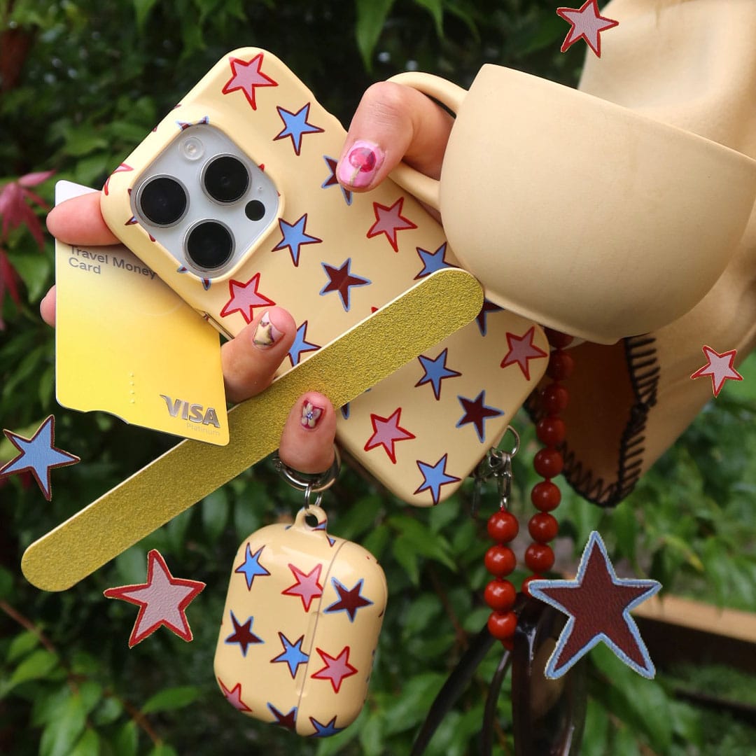 Lucky Stars Butter Printed Phone Cases by BG. Studio - The Dairy