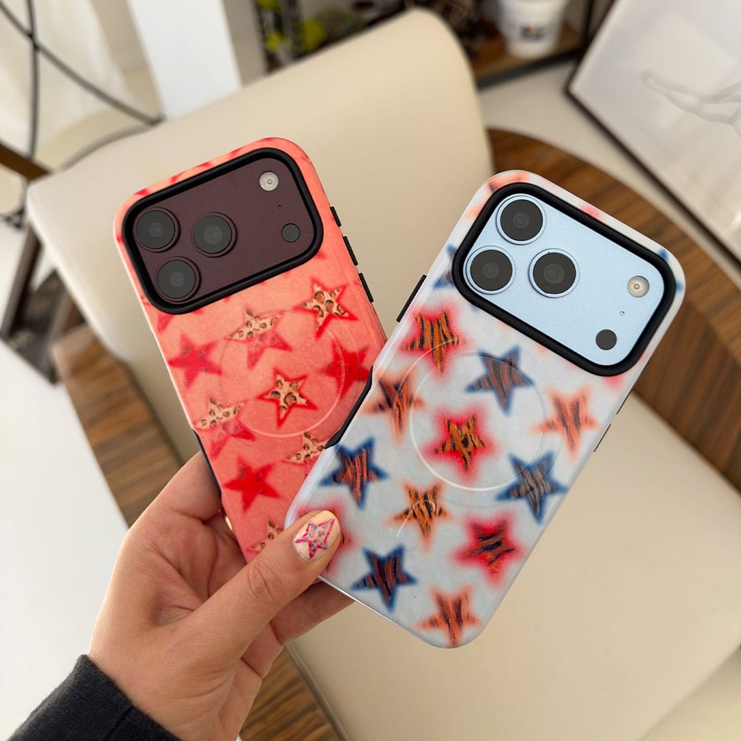 Lucky Stars Cheetah Printed Phone Cases by BG. Studio - The Dairy