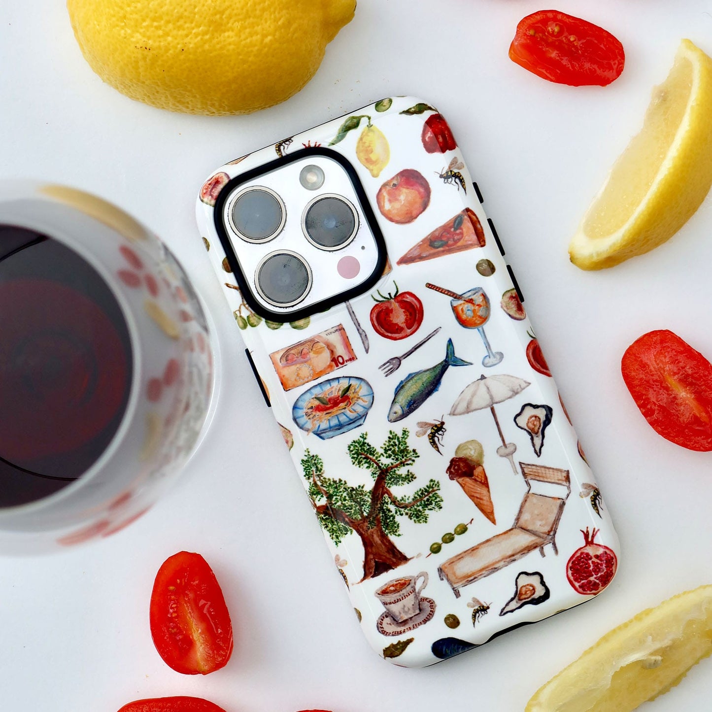 Euro Picnic Printed Phone Cases by BG. Studio - The Dairy