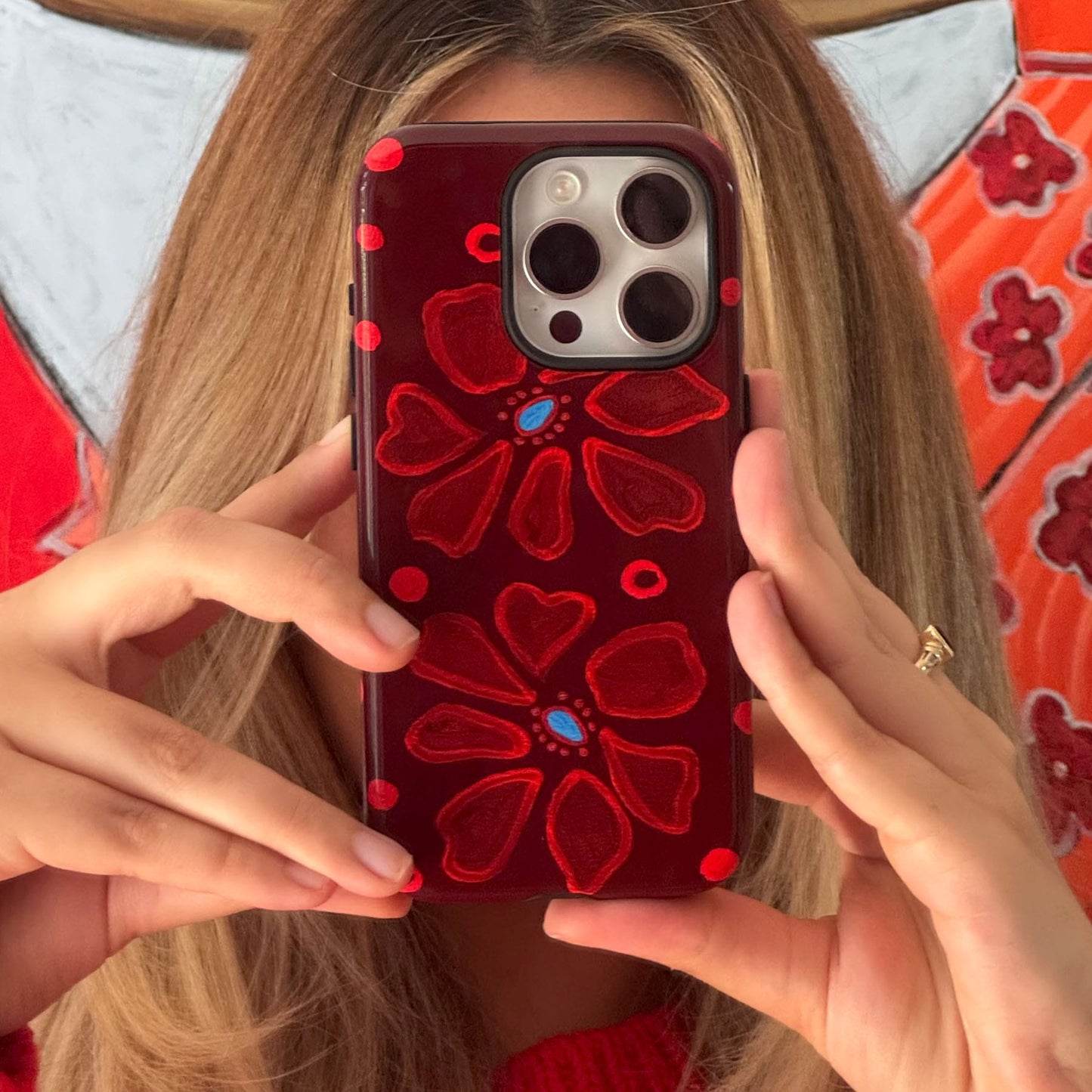 Painted Petal Rouge Printed Phone Cases by BG. Studio - The Dairy