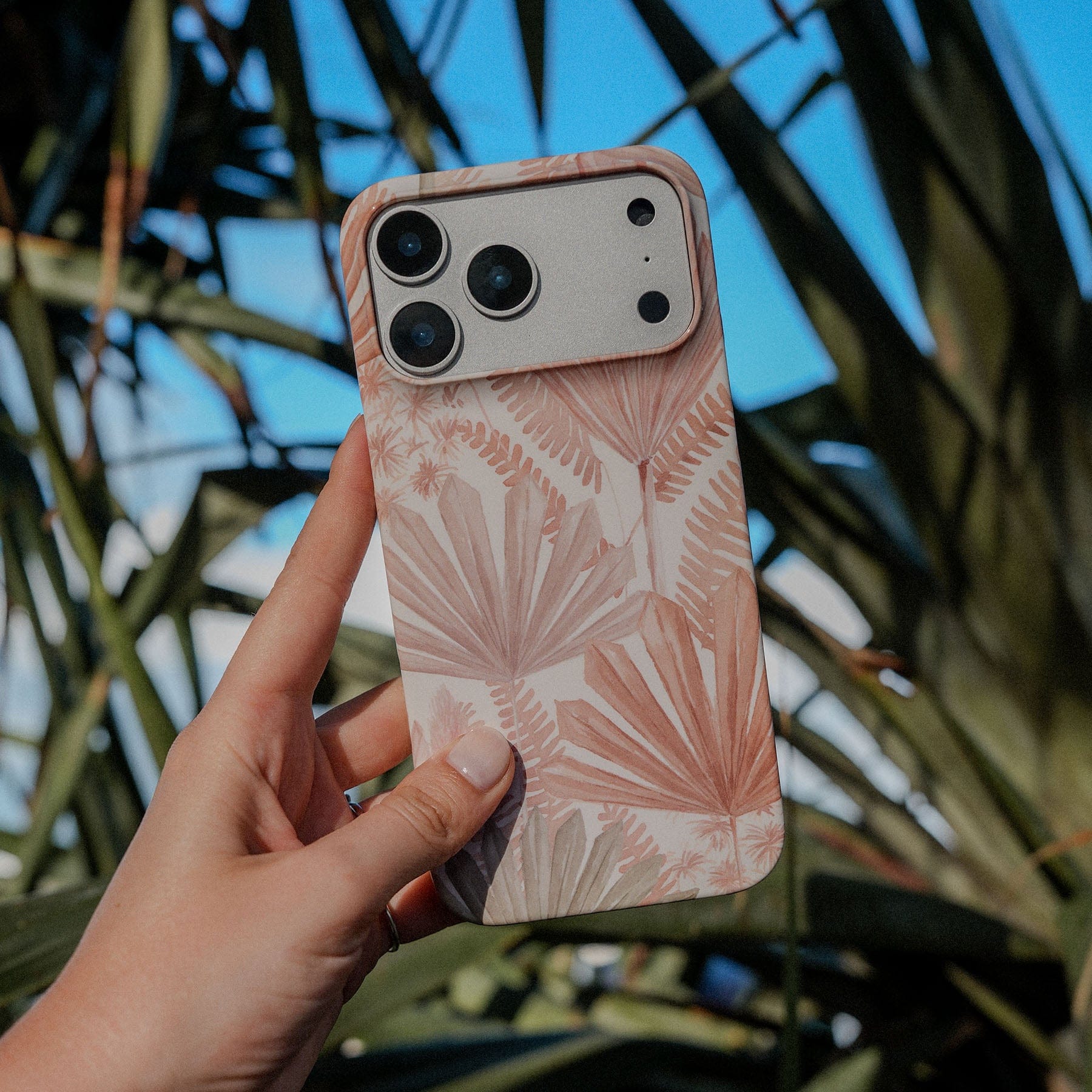 Golden Palm Printed Phone Cases by Cass Deller - The Dairy