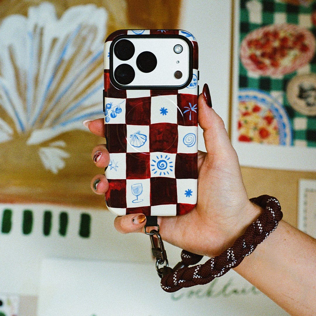 Afternoon Mezze Maroon Printed Phone Cases by Charlie Taylor - The Dairy