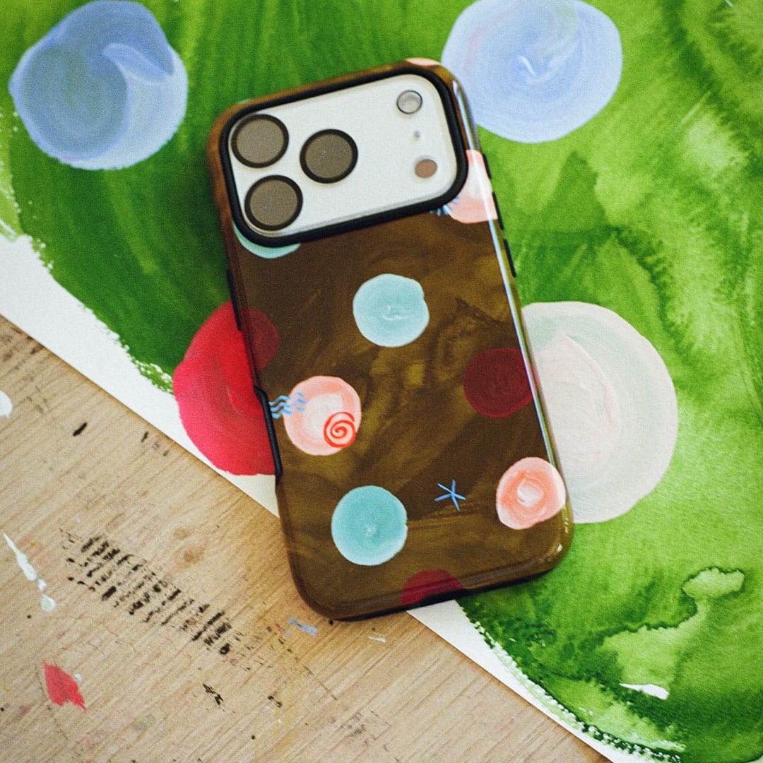 Olive Spot Printed Phone Cases by Charlie Taylor - The Dairy