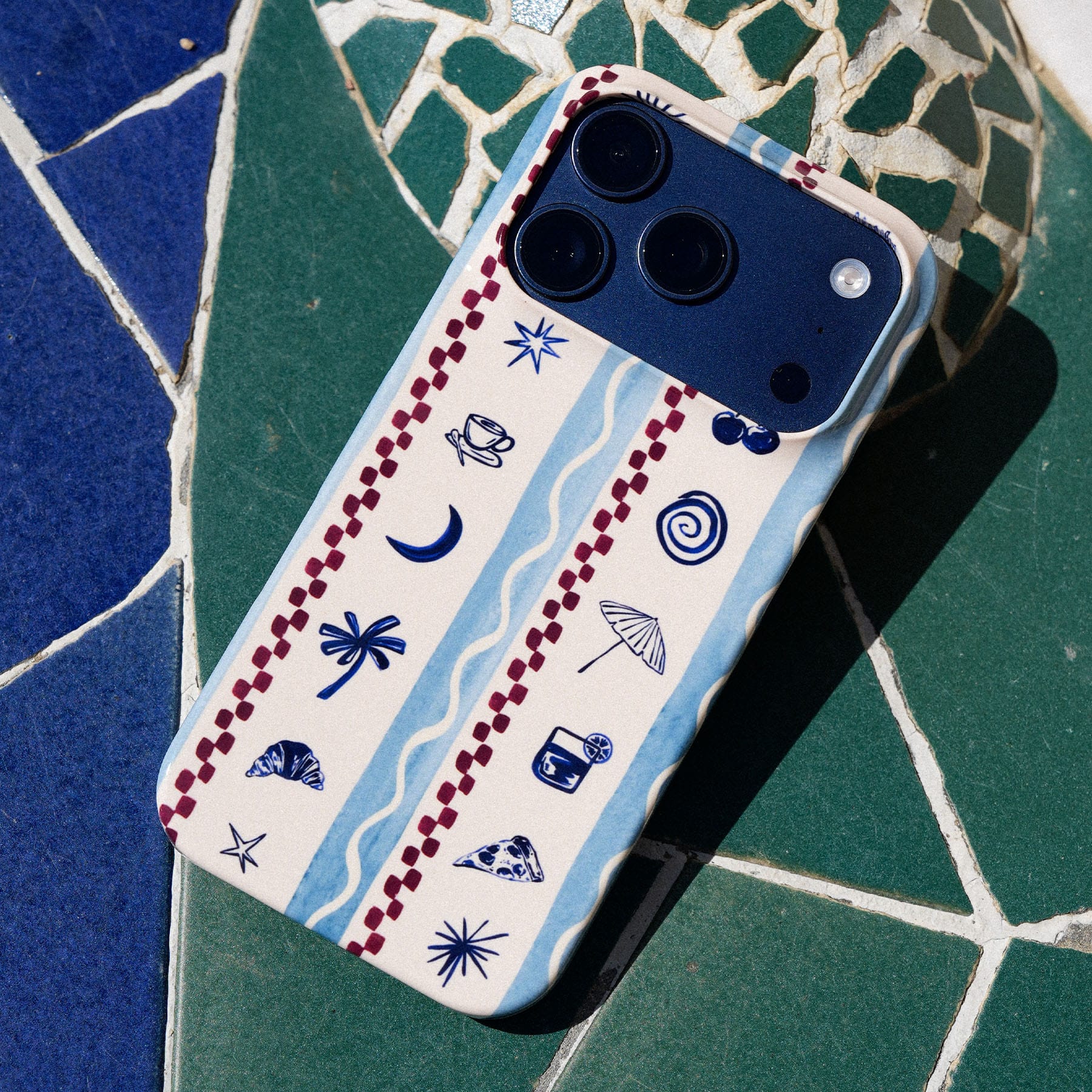 Summer Snacks Blue Printed Phone Cases by Charlie Taylor - The Dairy