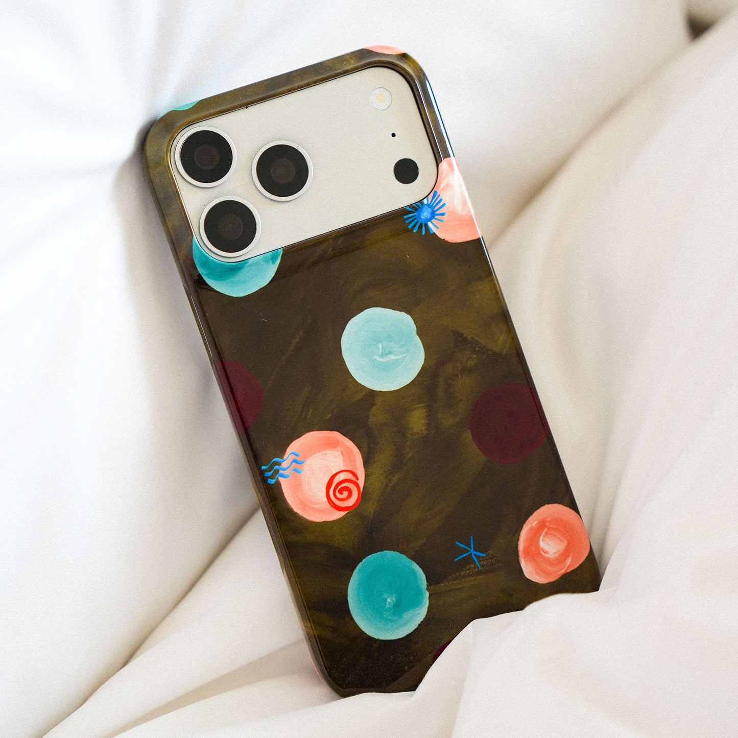 Olive Spot Printed Phone Cases by Charlie Taylor - The Dairy