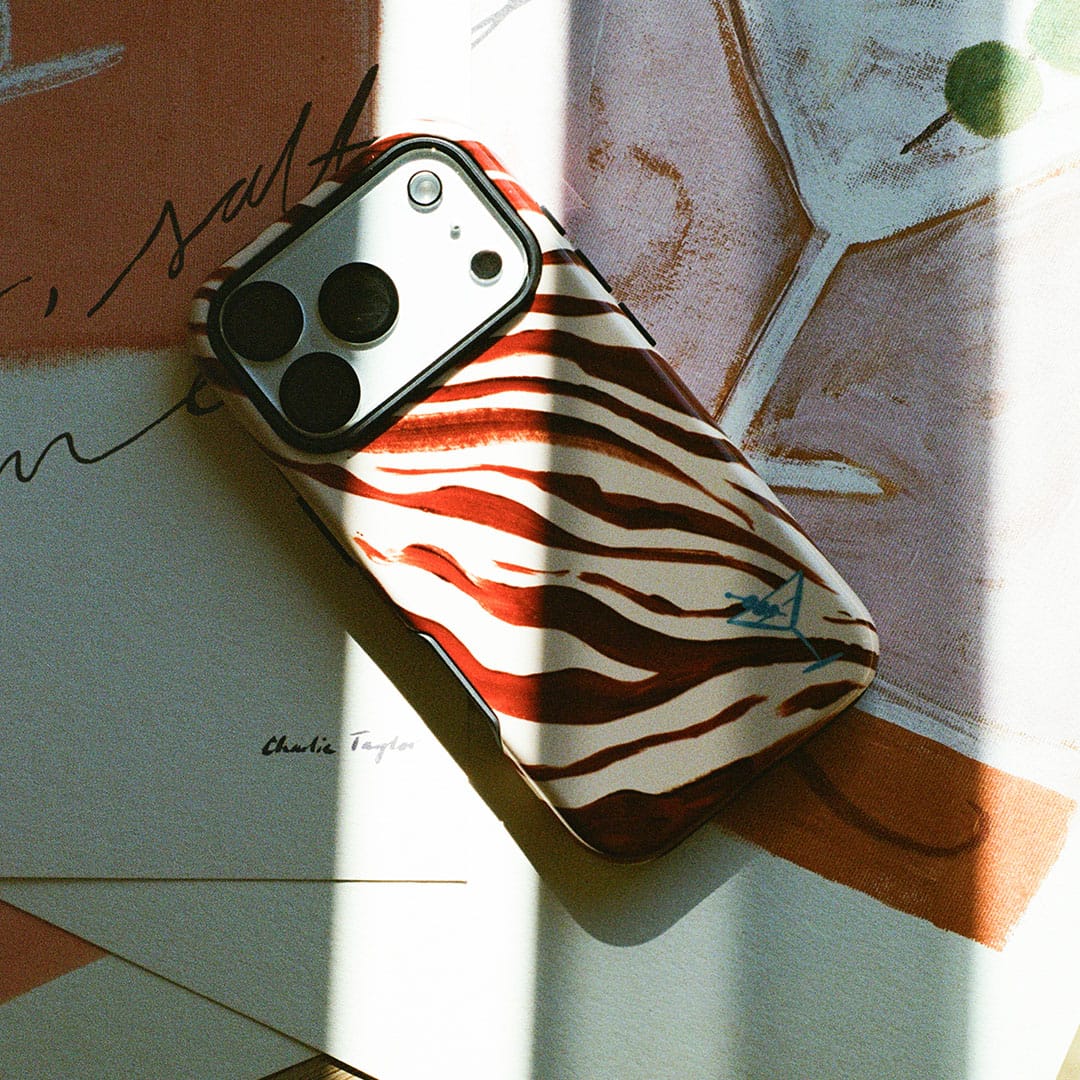 Zebra Tini Printed Phone Cases by Charlie Taylor - The Dairy