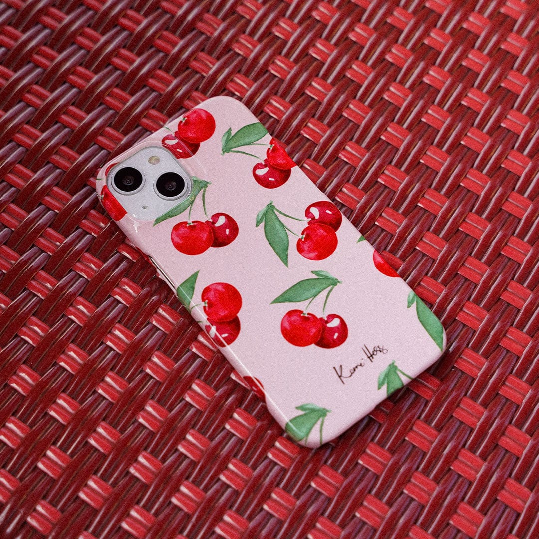 Cherry Rose Printed Phone Cases by Kerrie Hess - The Dairy
