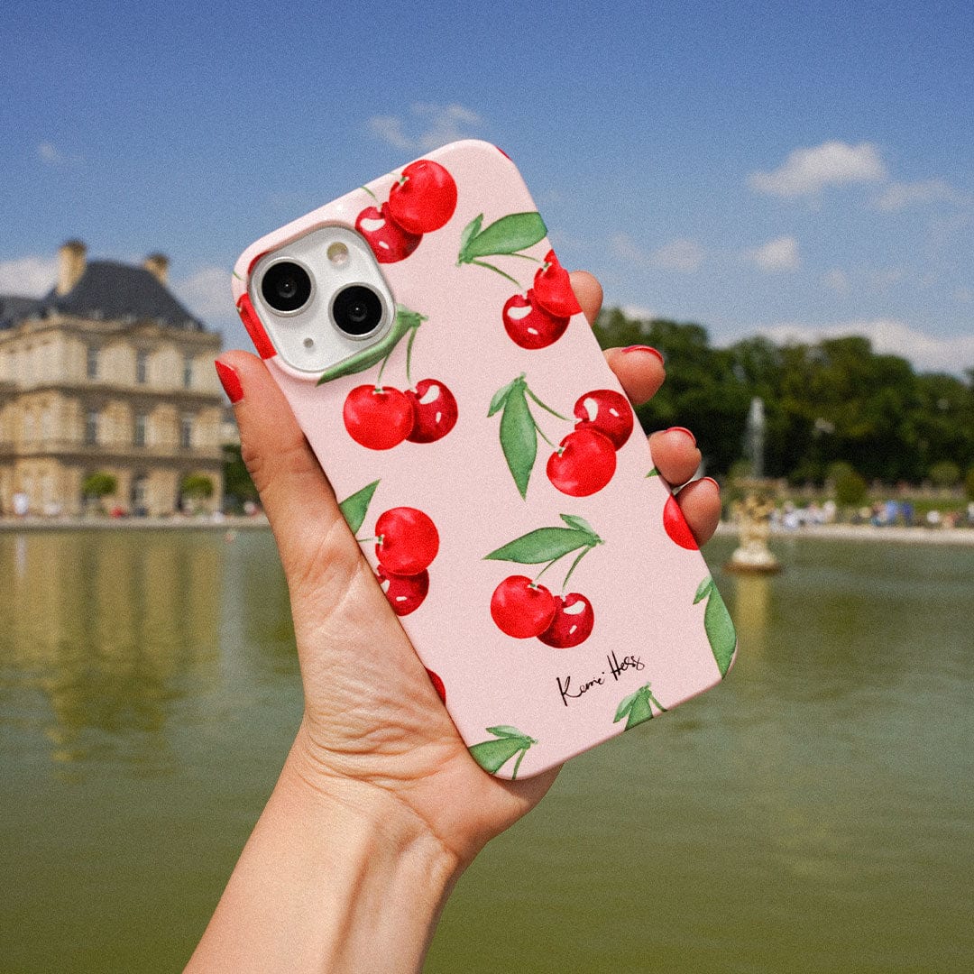 Cherry Rose Printed Phone Cases by Kerrie Hess - The Dairy