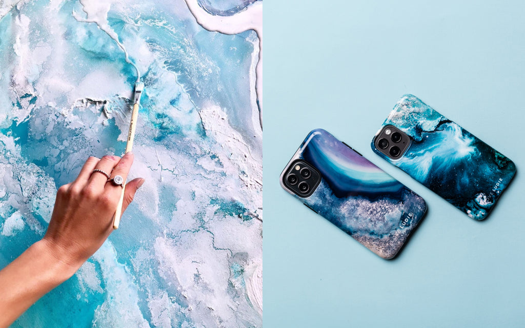 Ocean Waves - Blue Apple Airpods Pro Case Cover