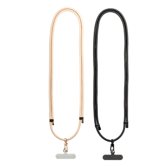 Cross Body Adjustable Phone Cord Strap Accessories Black by The Dairy - The Dairy