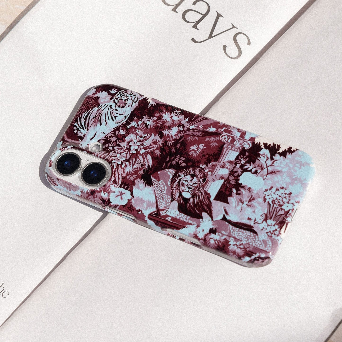 Tippi Blue Printed Phone Cases by Desmond & Dempsey - The Dairy
