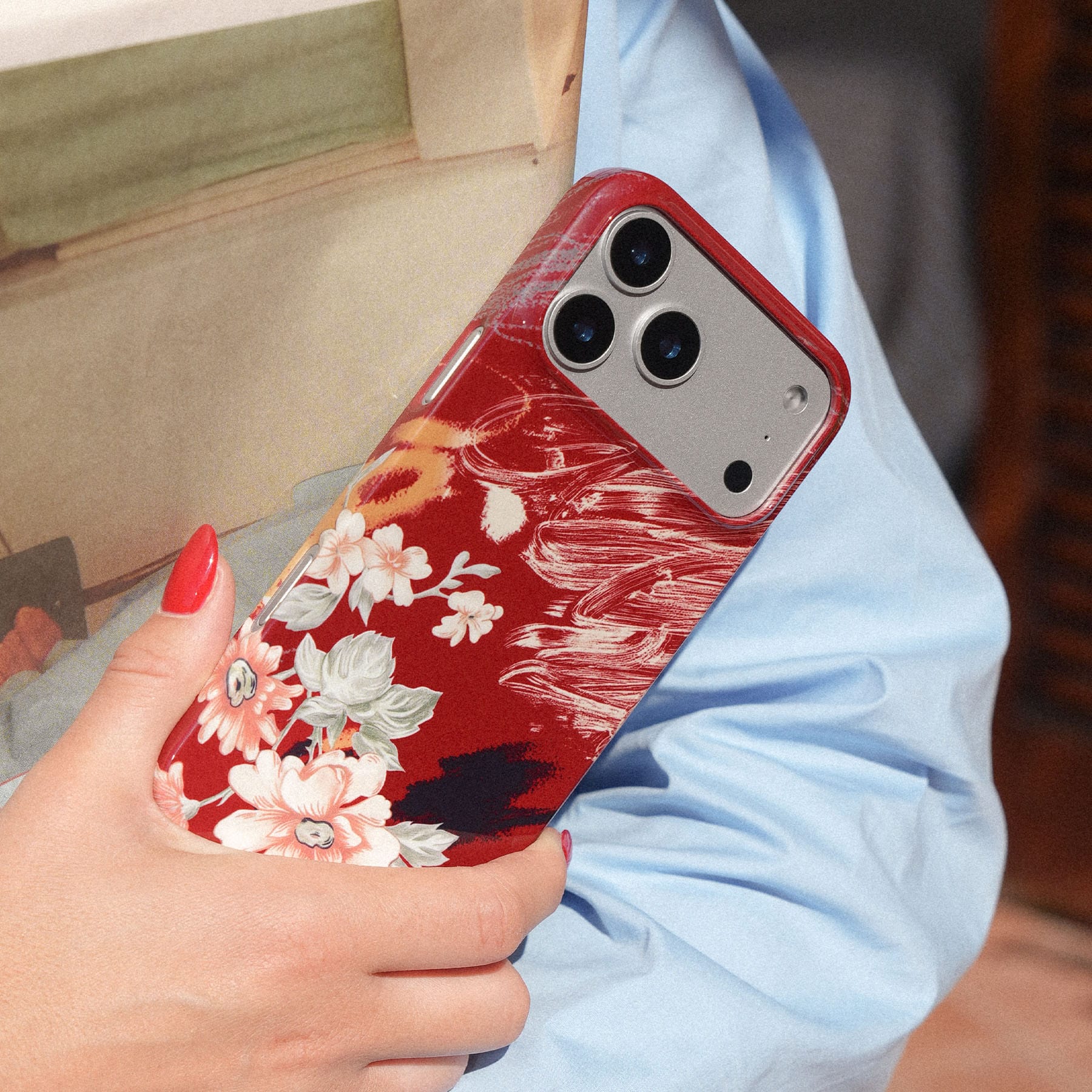 Love Floral Printed Phone Cases by Desmond & Dempsey - The Dairy
