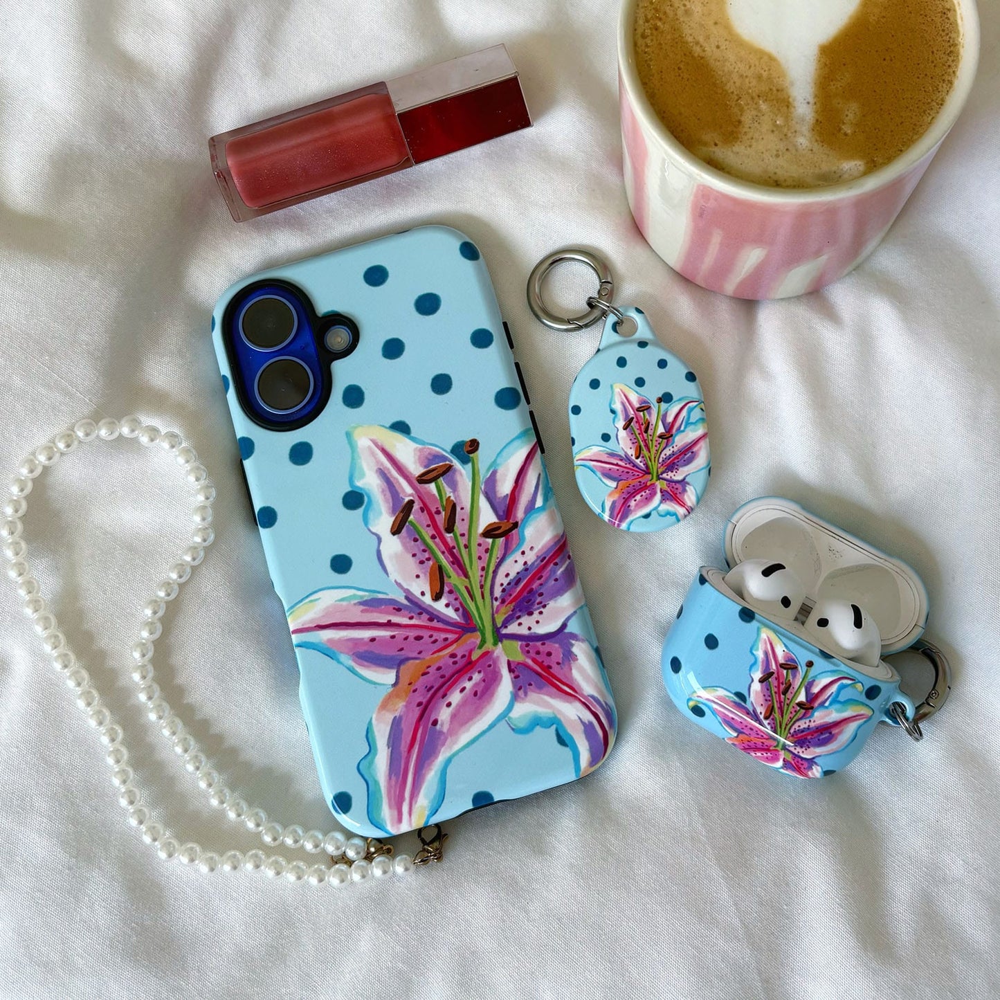 Lily Confetti Airtag Case AirTag Case by Femke Studio - The Dairy